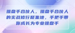 操盘手合伙人，操盘手合伙人的实战修行聚集地，手把手带你成长为专业操盘手